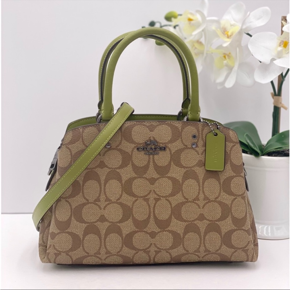 🍀 Coach Mini Lillie Satchel Crossbody Satchel 
Bag Leather - Picture 3 of 13